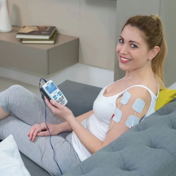 Duo-Tens en uso 1 Electroestimulador Duo Tens